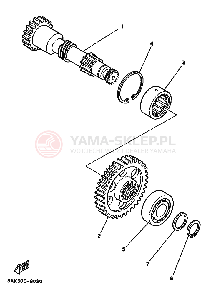 Schemat "wałek" do Yamaha TZ250