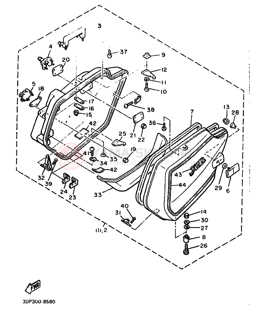 Schemat "Zawieszenie przód" do Yamaha XVZ12TD VENTURE ROYAL