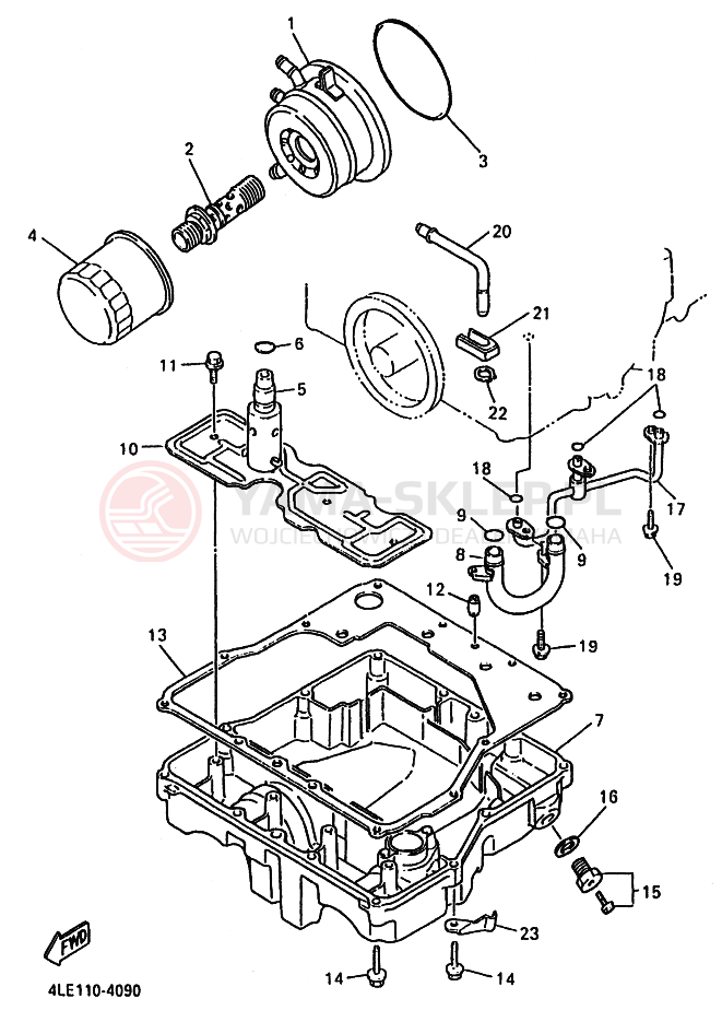 Schemat "Filtr oleju" do Yamaha YZF1000R THUNDERACE