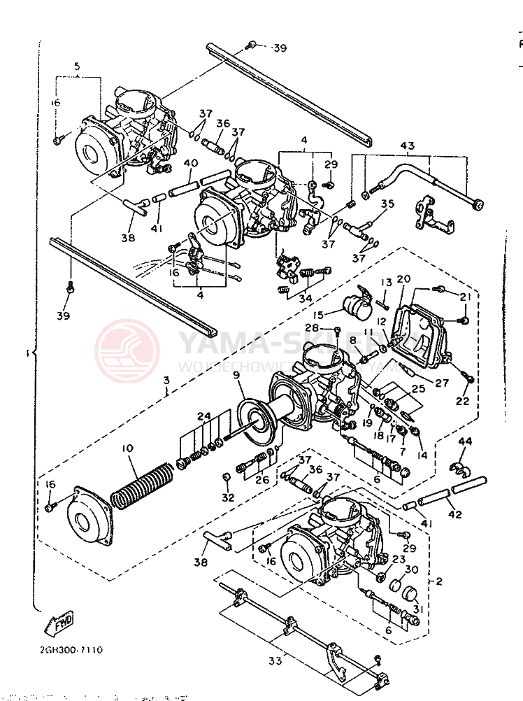 Schemat "Gaźnik" do Yamaha FZR1000