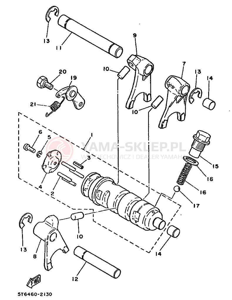 Schemat "Wodziki, automat" do Yamaha RT100 RT100F