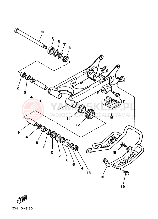 Schemat "wahacz" do Yamaha BLASTER