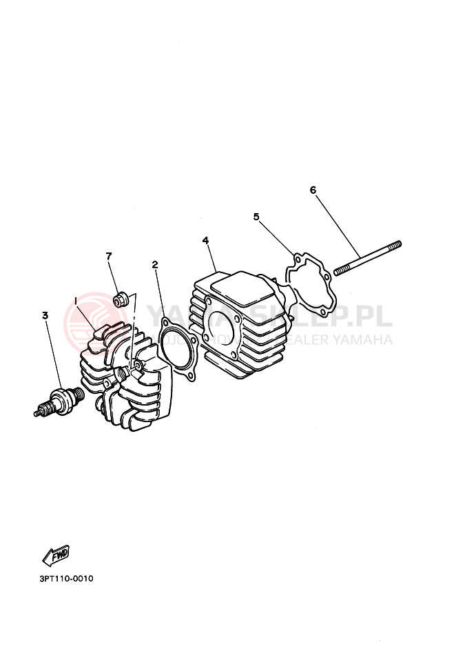 Schemat "cylinder" do Yamaha PW50
