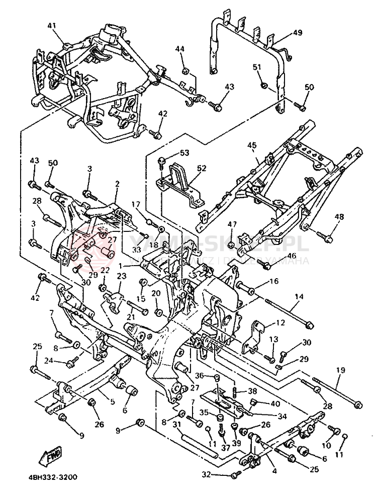 Schemat "rama" do Yamaha GTS1000
