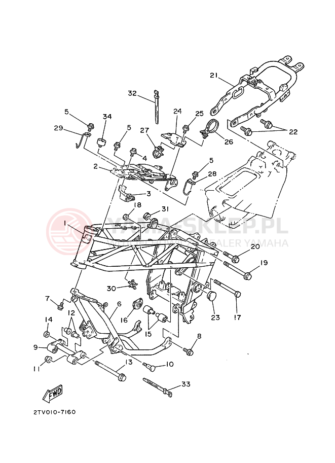 Schemat "rama" do Yamaha SDR