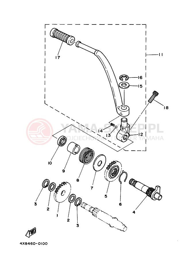 Schemat "rozrusznik" do Yamaha RX115