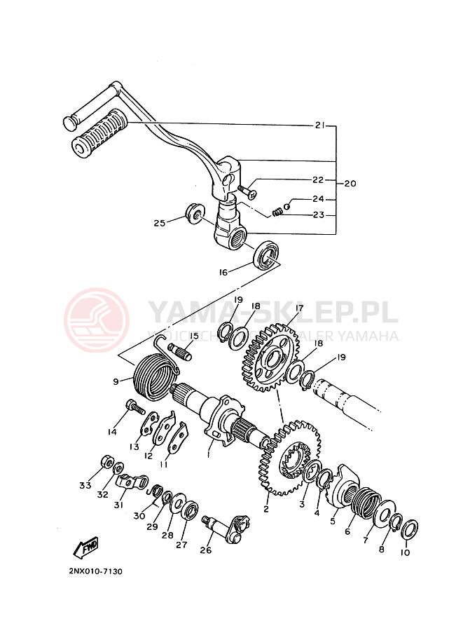Schemat "rozrusznik" do Yamaha SRX400