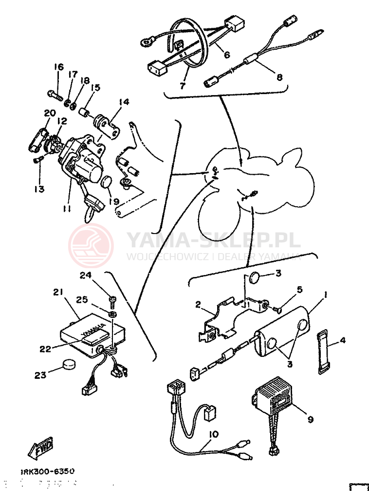 Schemat "układ elektryczny" do Yamaha TZ250