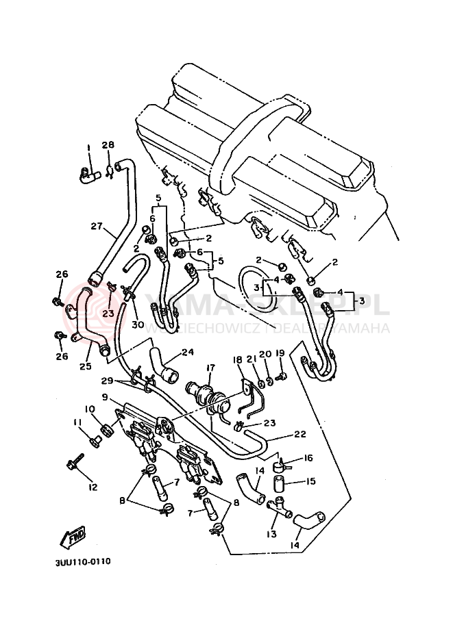 Schemat "Pompa paliwa" do Yamaha FZR600 FZR600RG GENESIS
