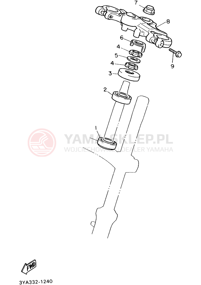Schemat "Półki zawieszenia" do Yamaha FJ1200