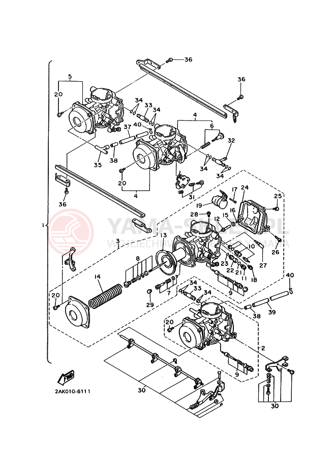 Schemat "Gaźnik" do Yamaha FZX750