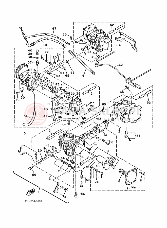 Schemat "Gaźnik" do Yamaha VMX1200