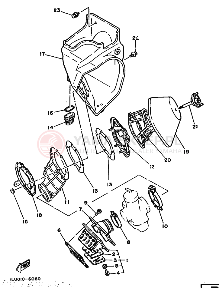 Schemat "Wtrysk paliwa" do Yamaha YZ250