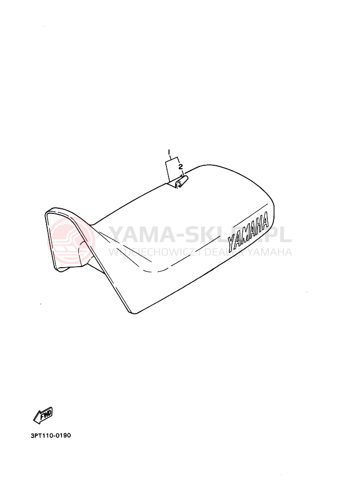 Schemat "siedzenie" do Yamaha PW50