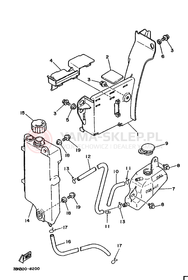 Schemat "Miska olejowa" do Yamaha DT125R