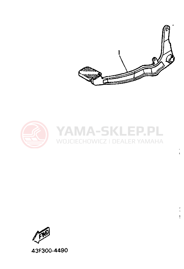 Schemat "Zawieszenie przód" do Yamaha XT600