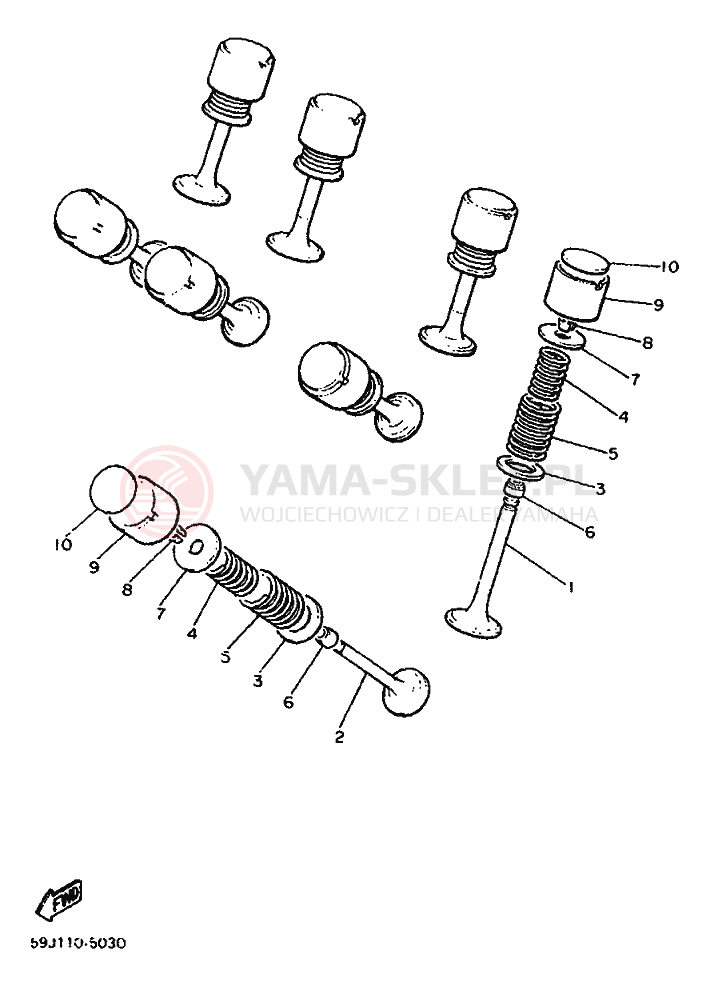 Schemat "zawory" do Yamaha XVZ13TD VENTURE ROYAL