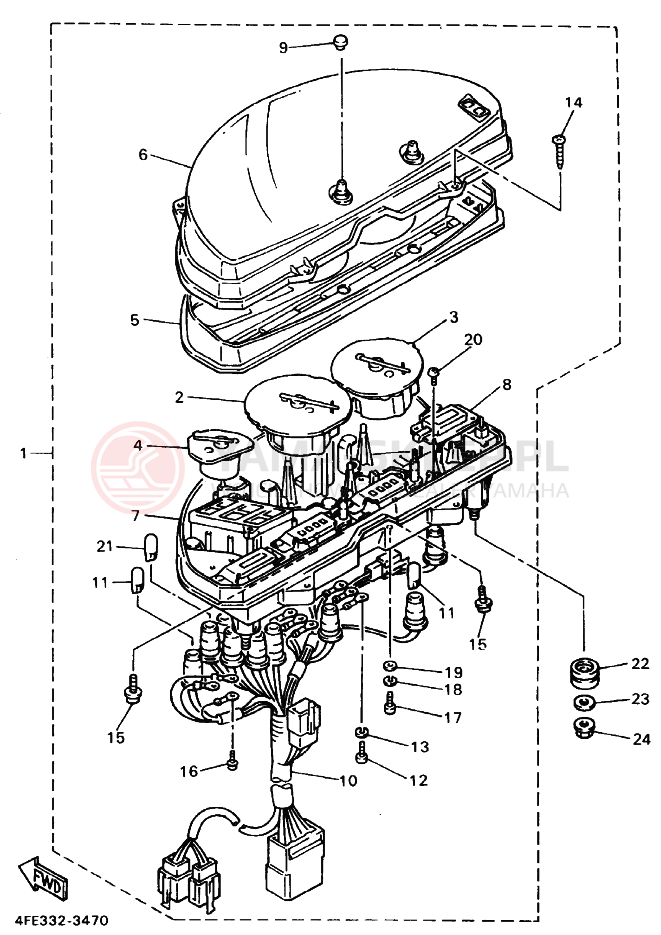 Schemat "licznik" do Yamaha GTS1000A