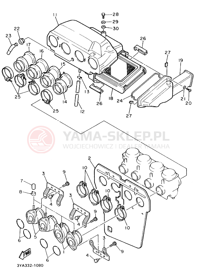 Schemat "Wtrysk paliwa" do Yamaha FJ1200