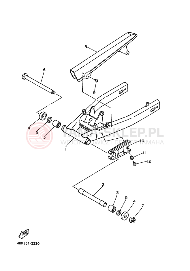Schemat "wahacz" do Yamaha XJ600S DIVERSION