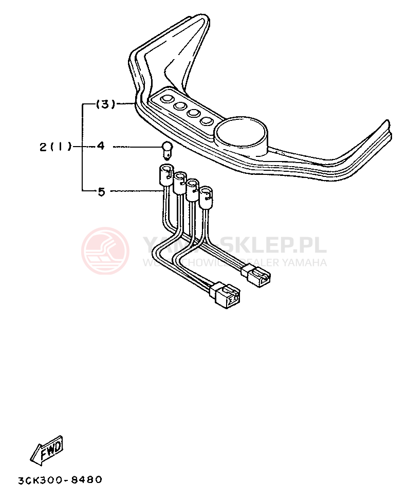 Schemat "licznik" do Yamaha TDR250