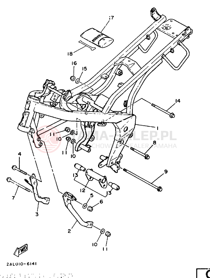 Schemat "rama" do Yamaha YSR50
