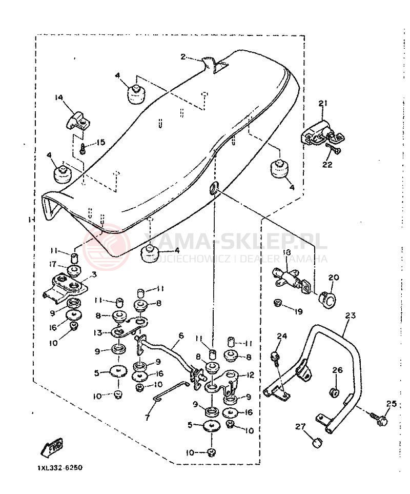 Schemat "siedzenie" do Yamaha SRX600