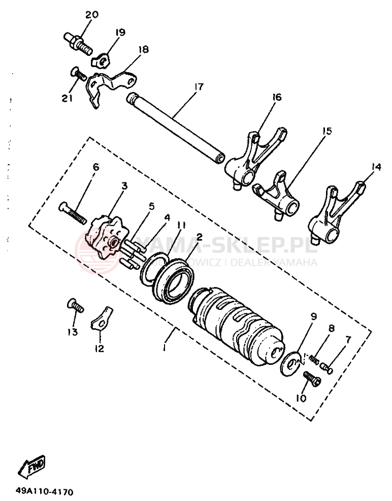 Schemat "Wodziki, automat" do Yamaha XJ600