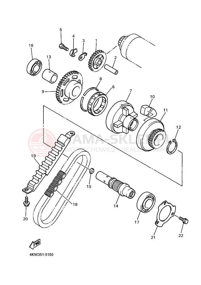 Schemat "rozrusznik" do Yamaha XJ900S DIVERSION