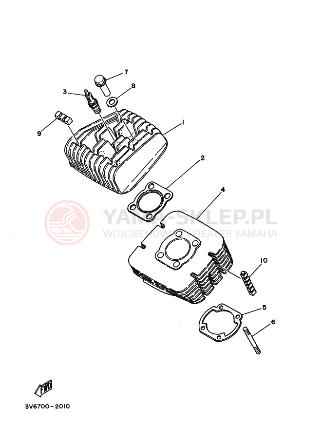 Schemat "cylinder" do Yamaha AG100F