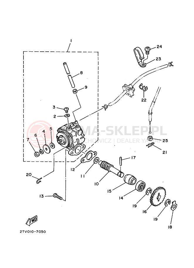 Schemat "Pompa olejowa" do Yamaha SDR