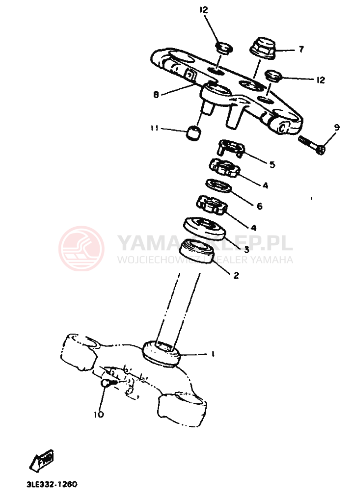 Schemat "Półki zawieszenia" do Yamaha FZR1000