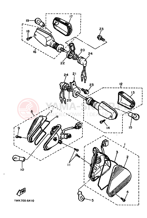Schemat "kierunkowskazy" do Yamaha FJ1200