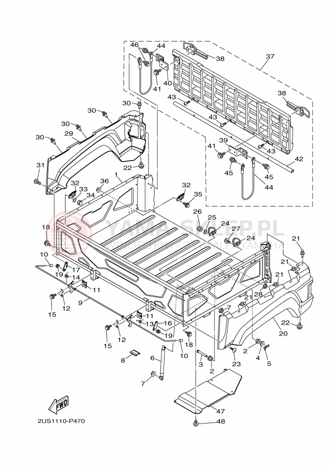 Schemat "NOŚNIK" do Yamaha VIKING VI