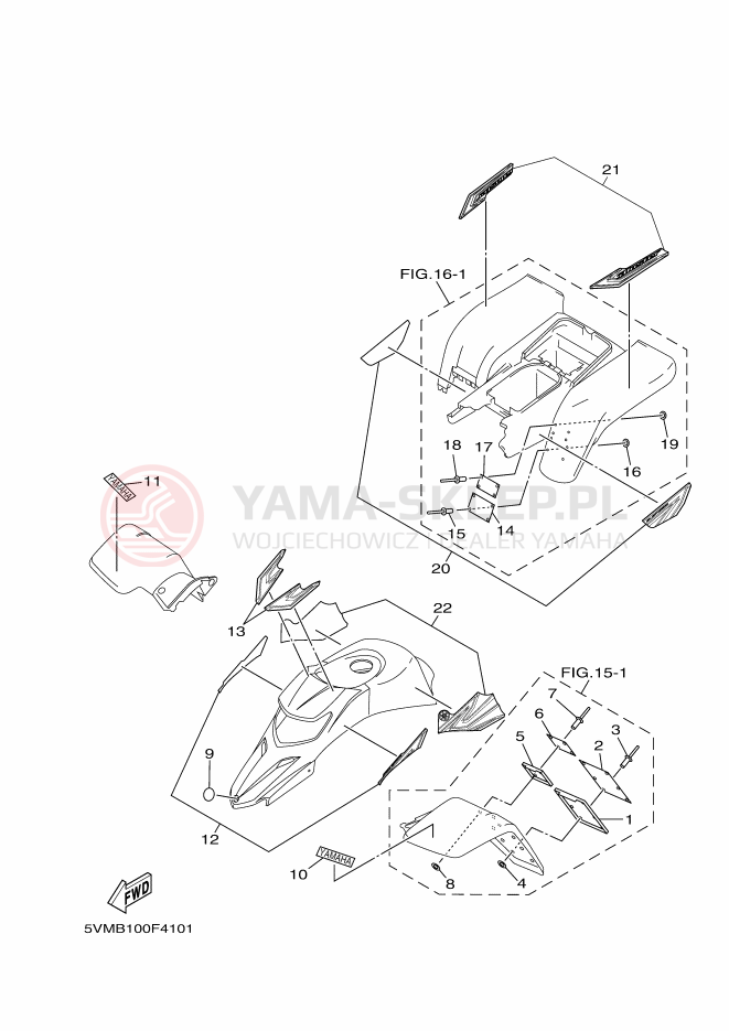 Schemat "naklejki" do Yamaha BLASTER