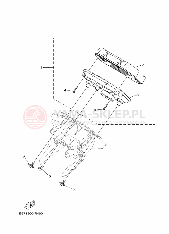 Schemat "licznik" do Yamaha MT-10