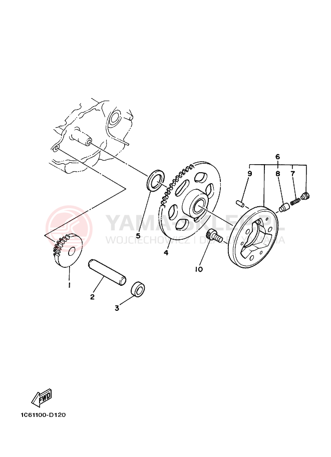 Schemat "rozrusznik" do Yamaha TT-R230 TTR230V