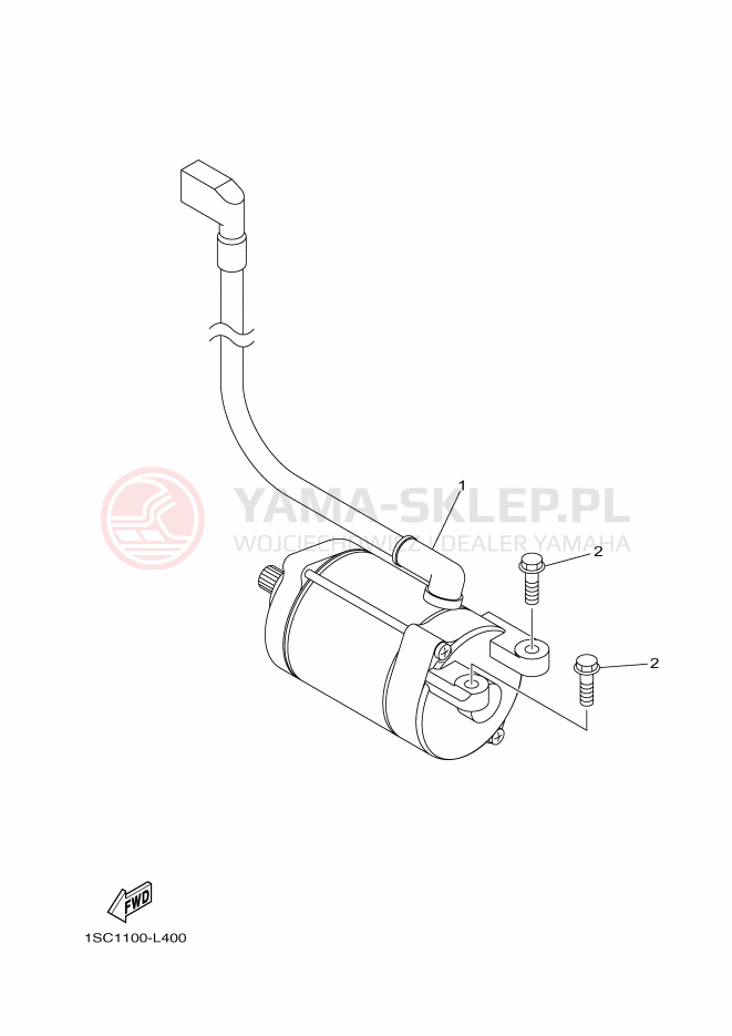 Schemat "rozrusznik" do Yamaha YFM300