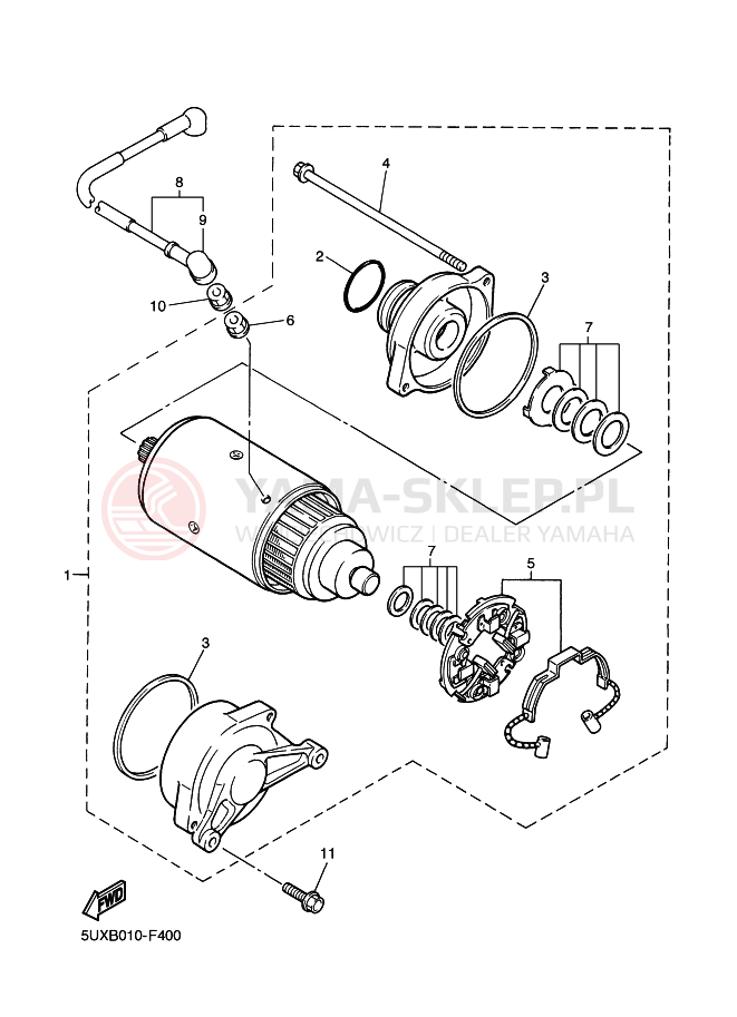 Schemat "rozrusznik" do Yamaha XJR 1300