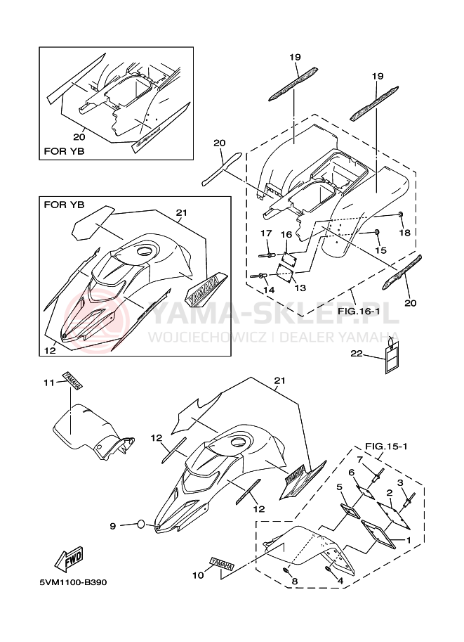 Schemat "naklejki" do Yamaha BLASTER