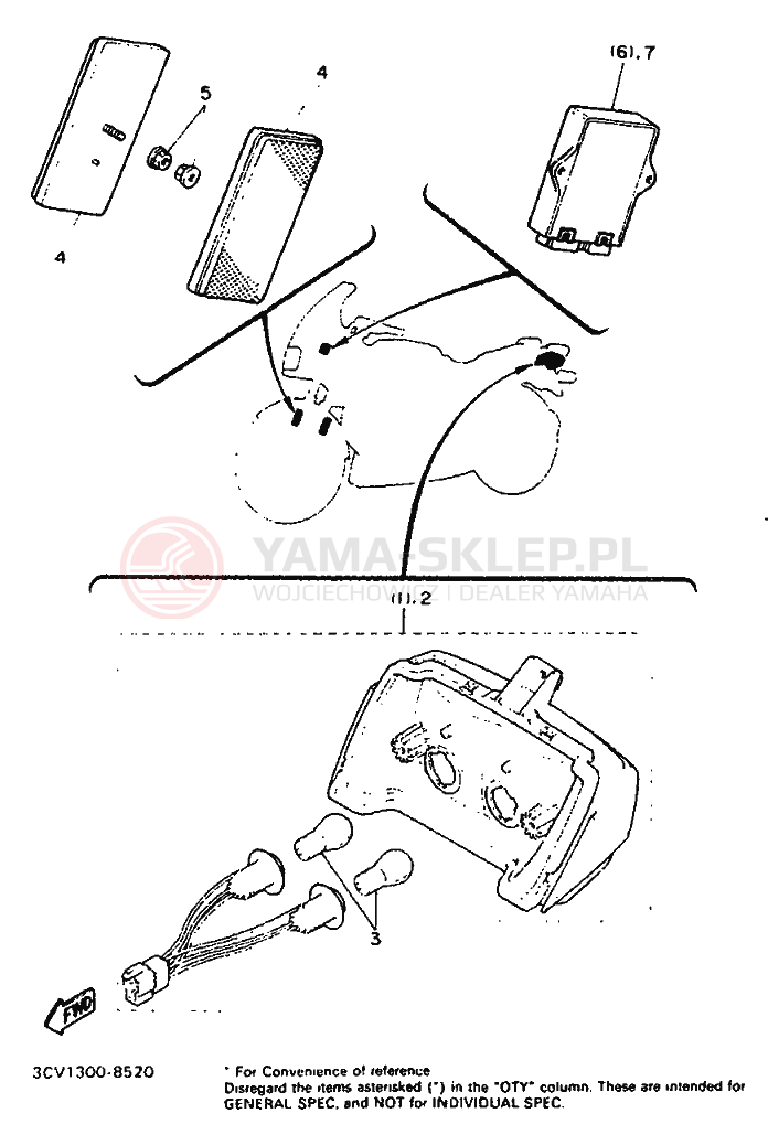 Schemat "układ elektryczny" do Yamaha FJ1200