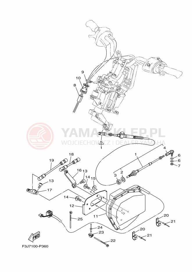 Schemat "Układ chlodzenia" do Yamaha FX CRUISER HO