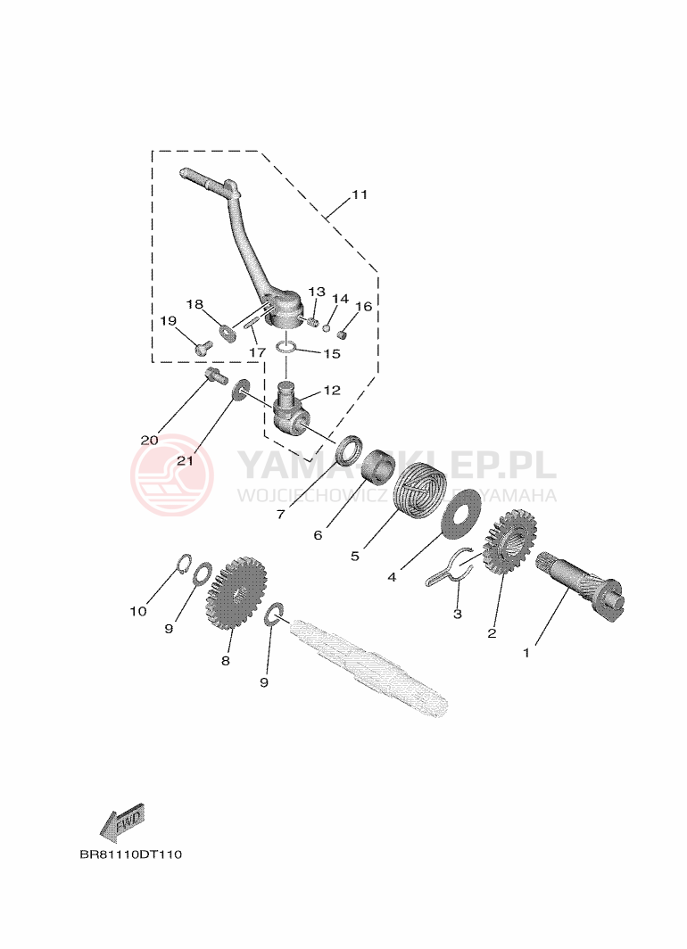 Schemat "rozrusznik" do Yamaha YZ65