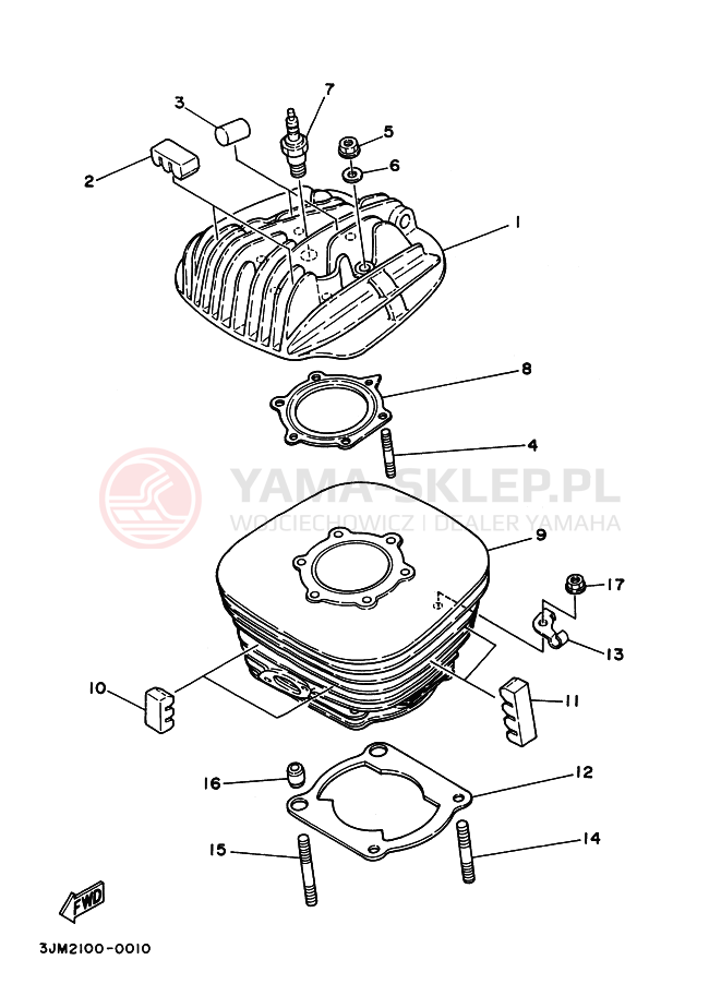 Schemat "cylinder" do Yamaha BLASTER