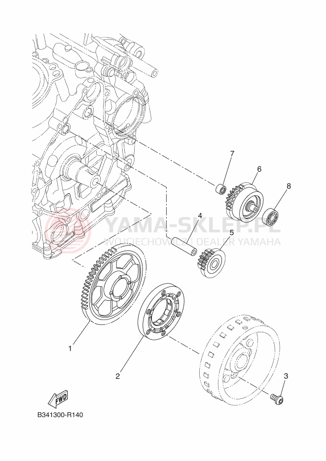 Schemat "rozrusznik" do Yamaha XSR700