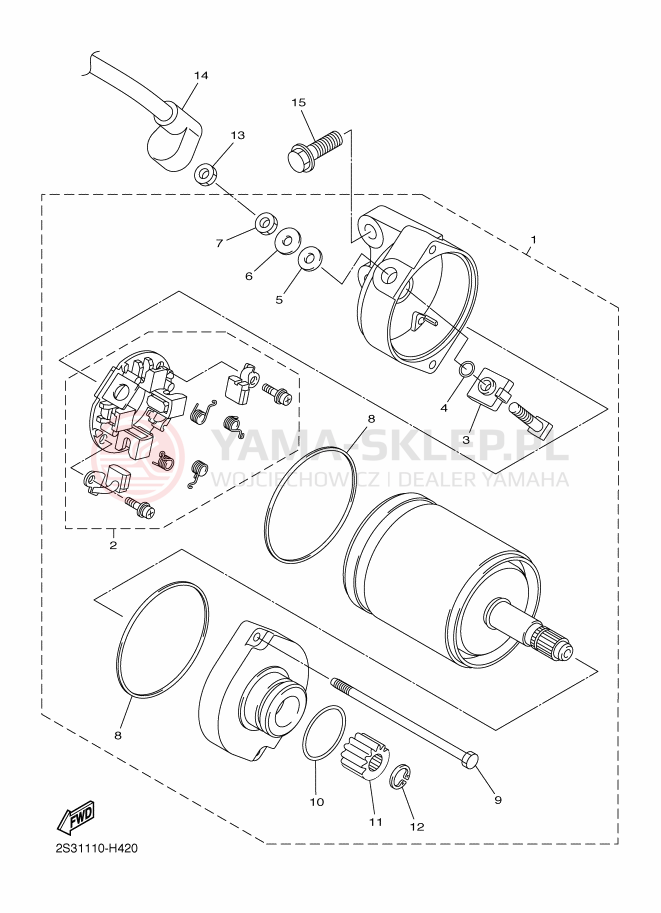 Schemat "rozrusznik" do Yamaha VMAX