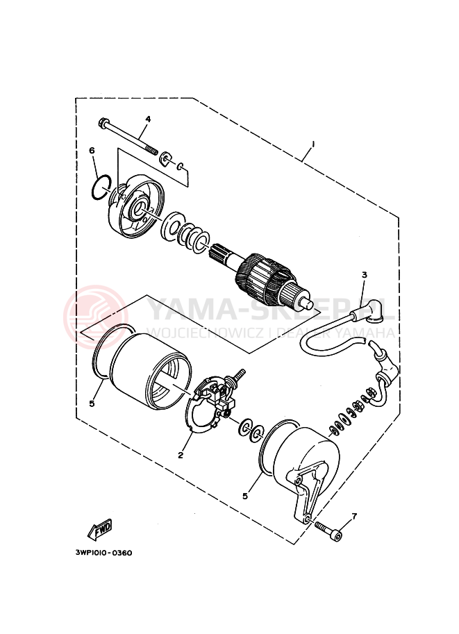 Schemat "rozrusznik" do Yamaha SRX250