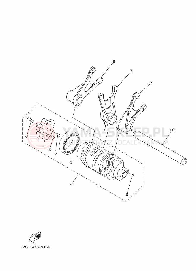 Schemat "Wodziki, automat" do Yamaha YS250