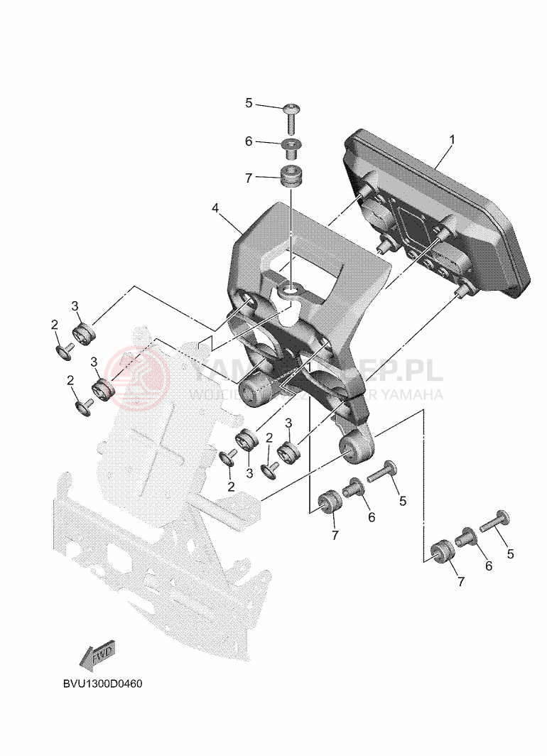 Schemat "licznik" do Yamaha TRACER 9 GT Y-AMT