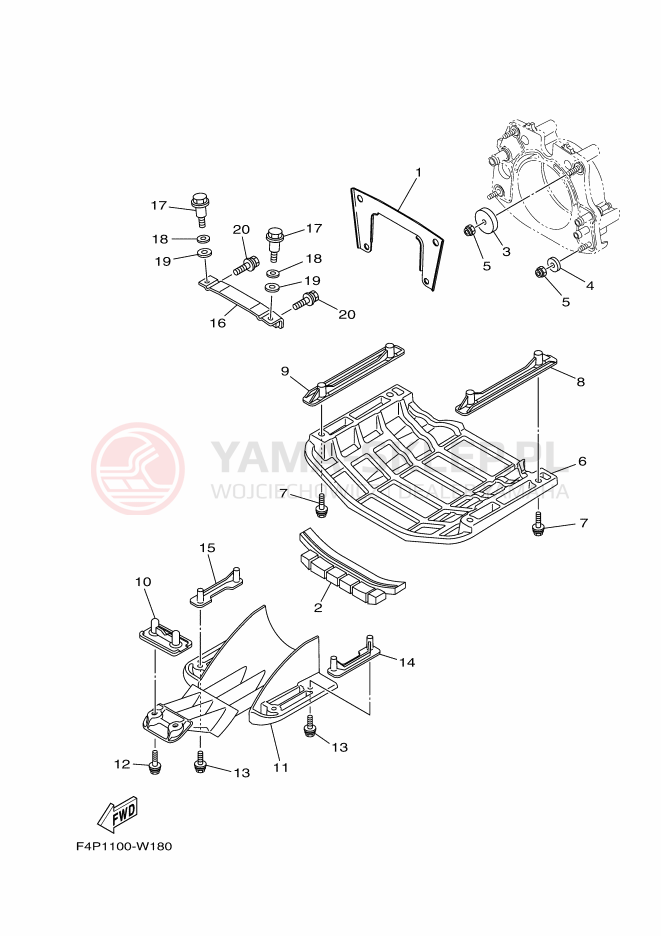Schemat "JET UNIT" do Yamaha GP1800C